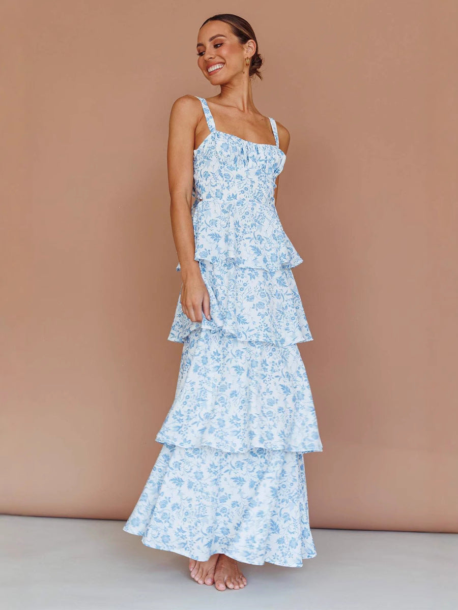 Seraphine™ | Tiered Floral Maxi Dress for Women
