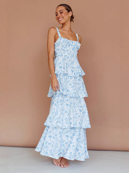 Seraphine™ | Tiered Floral Maxi Dress for Women