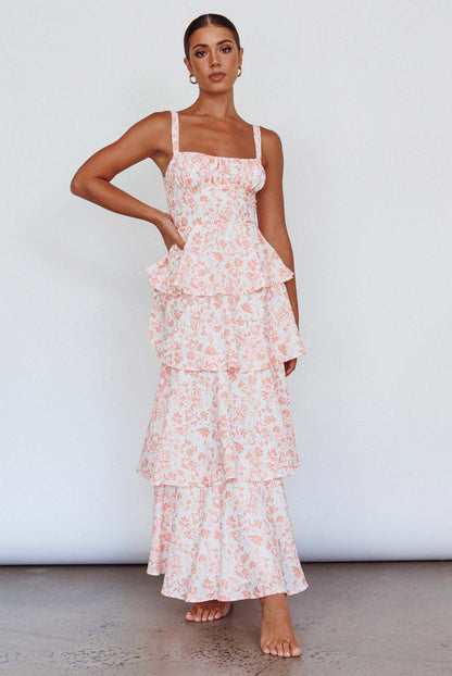 Seraphine™ | Tiered Floral Maxi Dress for Women