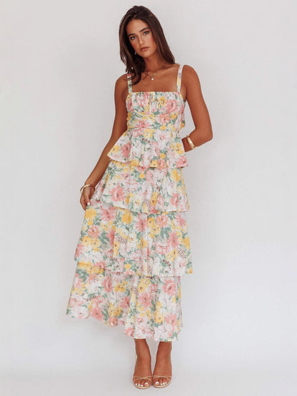 Seraphine™ | Tiered Floral Maxi Dress for Women