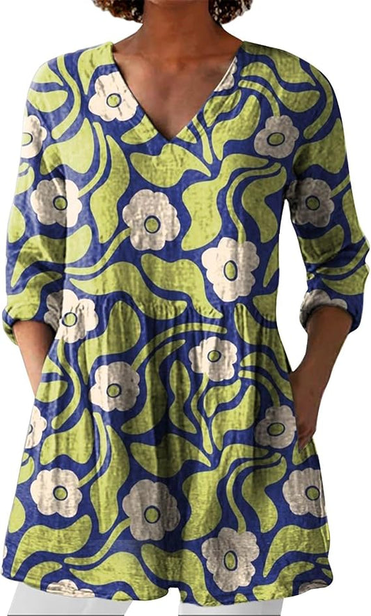 Floris™ | Long Tunic Blouse for Women