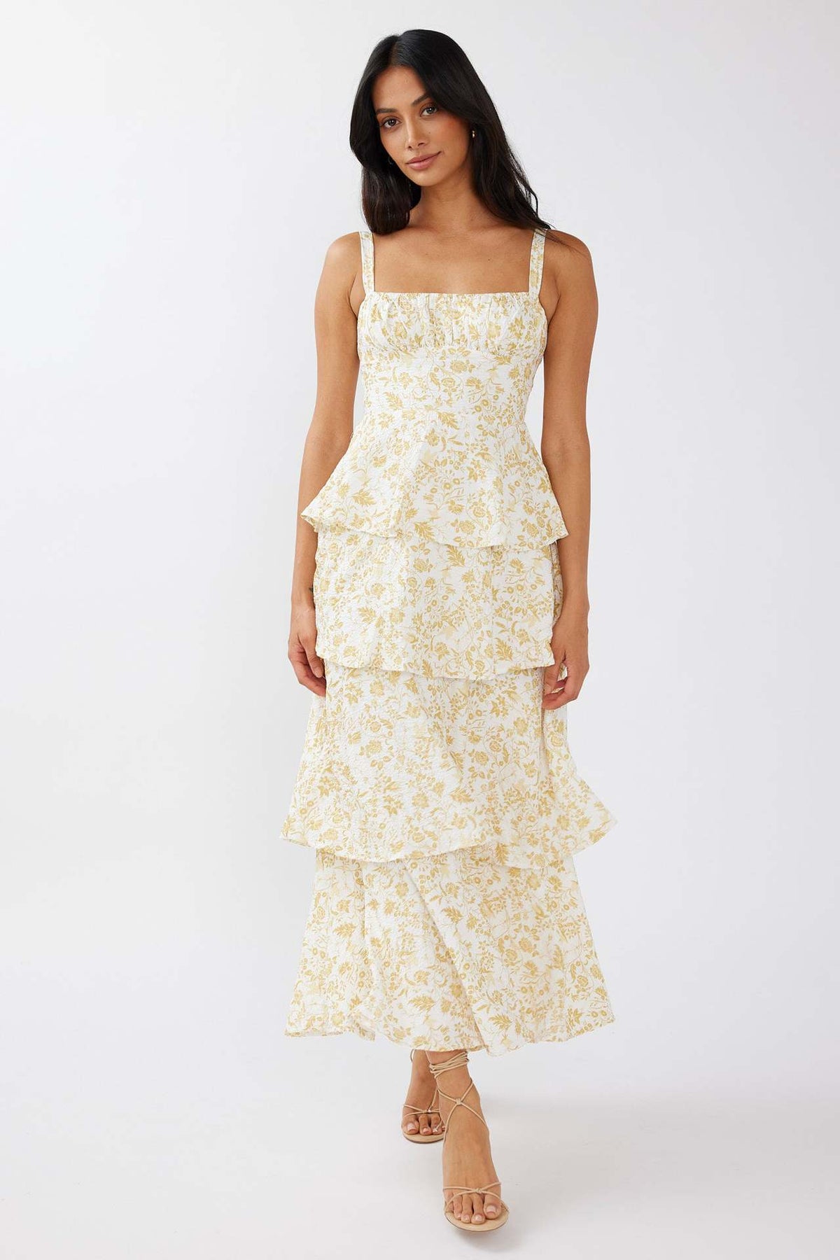 Seraphine™ | Tiered Floral Maxi Dress for Women