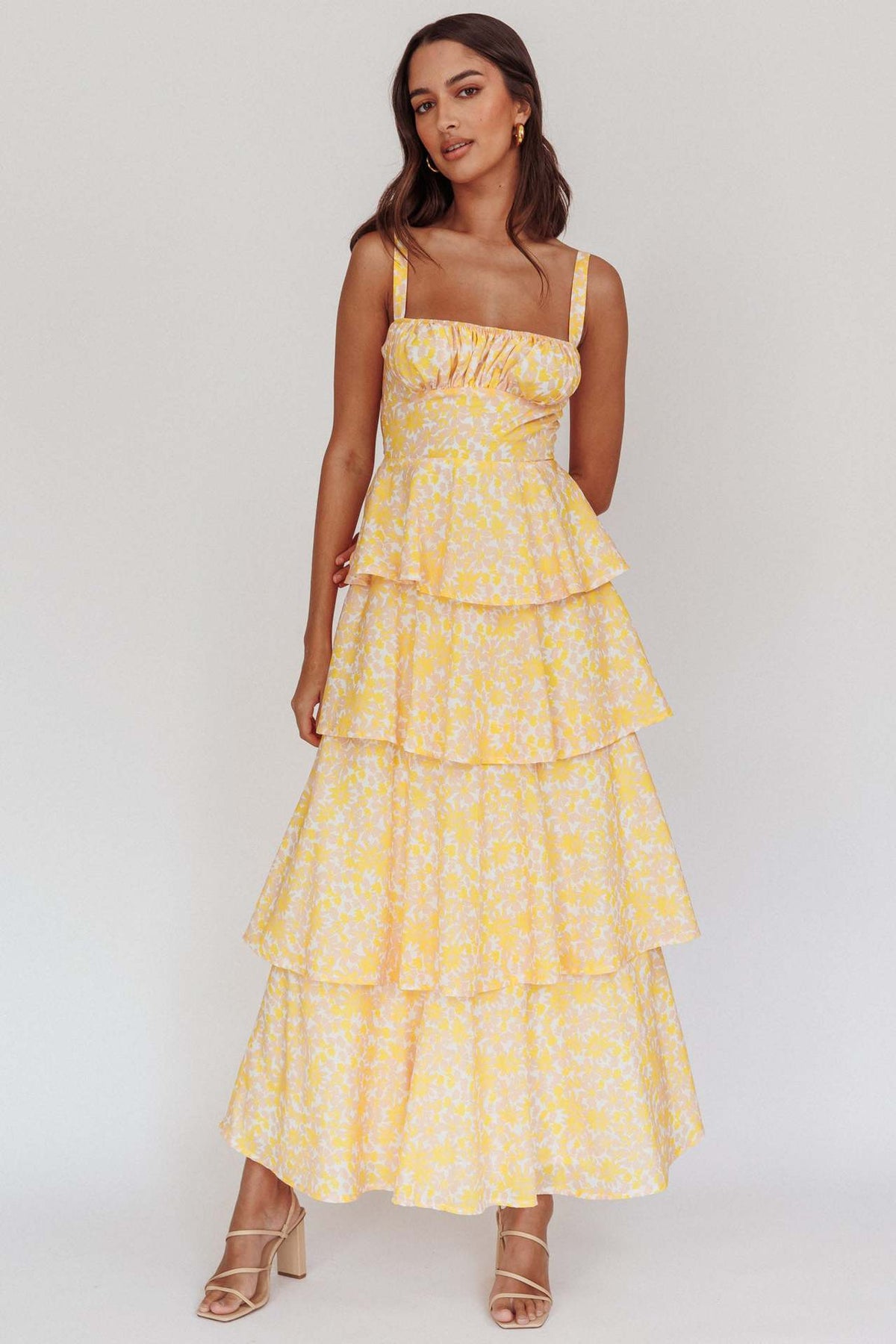 Seraphine™ | Tiered Floral Maxi Dress for Women