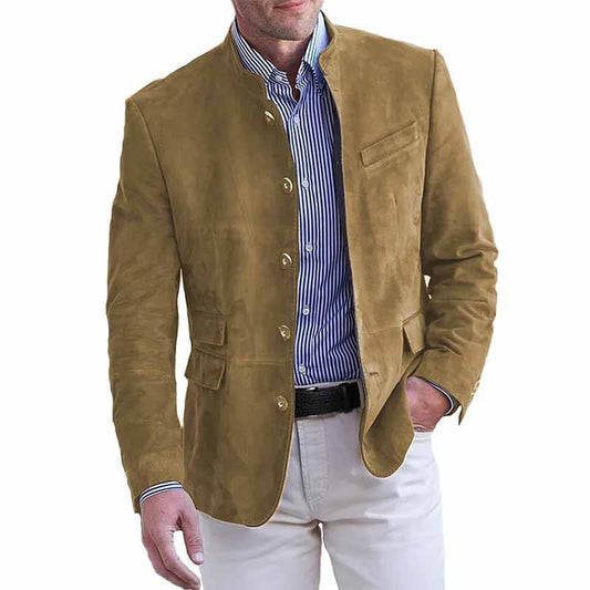 Avelio™ | Timeless Suede-Style Jacket for Modern Men