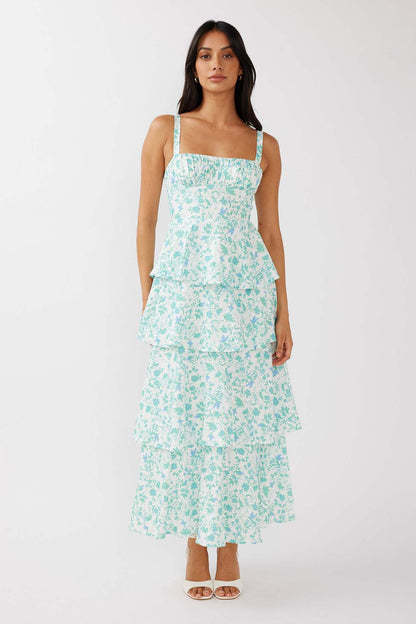 Seraphine™ | Tiered Floral Maxi Dress for Women