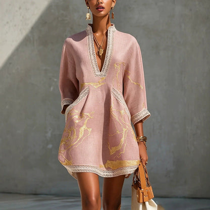 Maréa tunic dress in pink